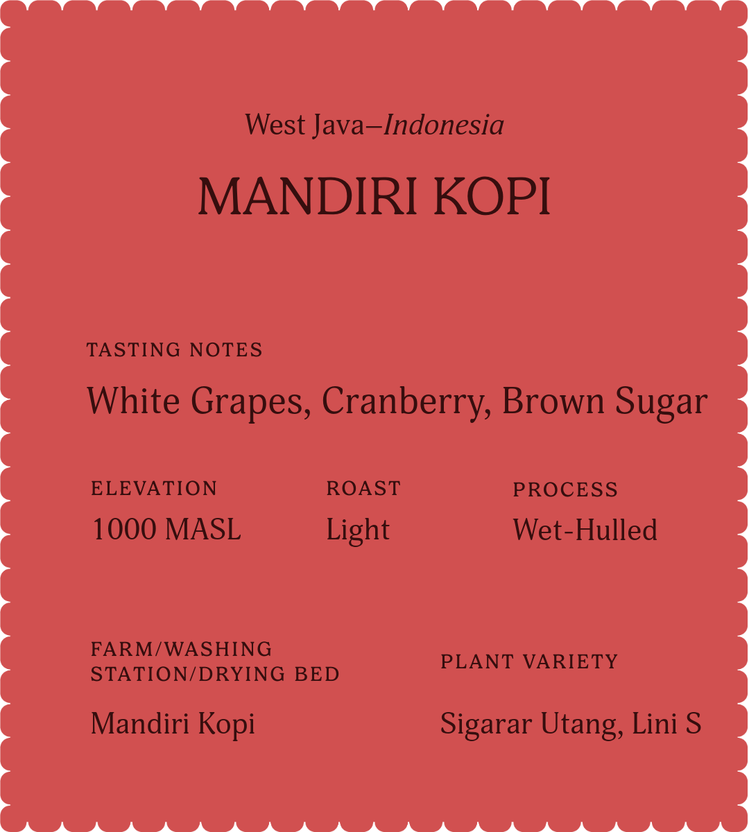 Mandiri Kopi | Single Origin Coffee